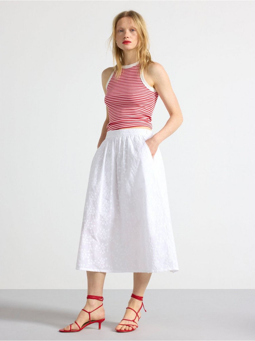 Suknja – Midi skirt with embroidery