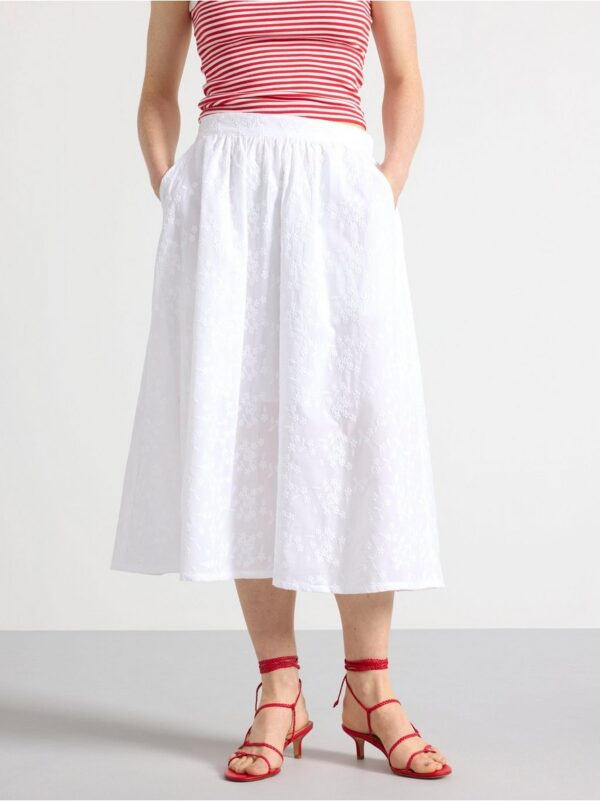 Midi skirt with embroidery - 3001550-70