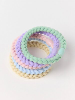 5-pack braided hair elastics - 3002033-7955