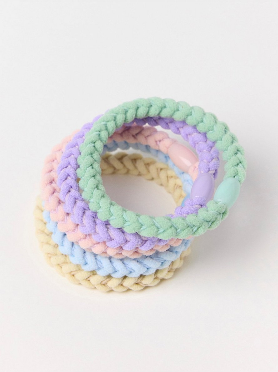 Gumica za kosu – 5-pack braided hair elastics