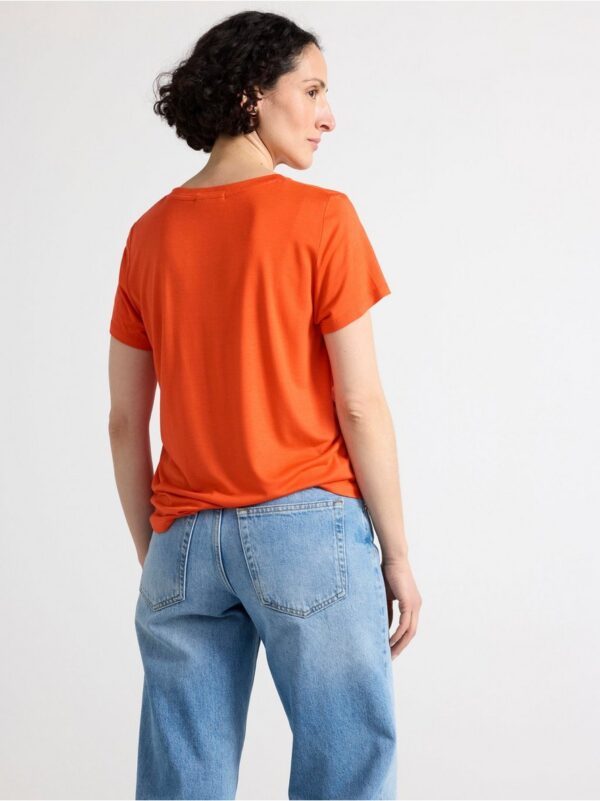 Short sleeve viscose t-shirt - 8297651-7628