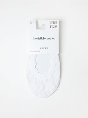 Lace invisible socks - 8404059-70