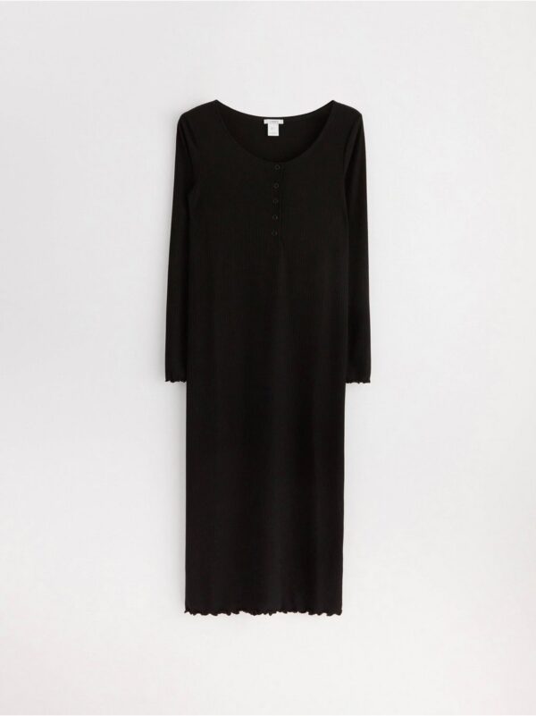 MOM Ribbed long sleeved jersey dress - 8541823-80