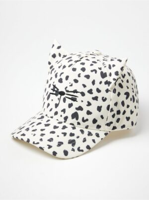 Round peak cap with cat ears - 8558809-80