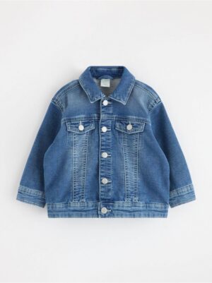 Denim jacket in jersey - 8661555-790