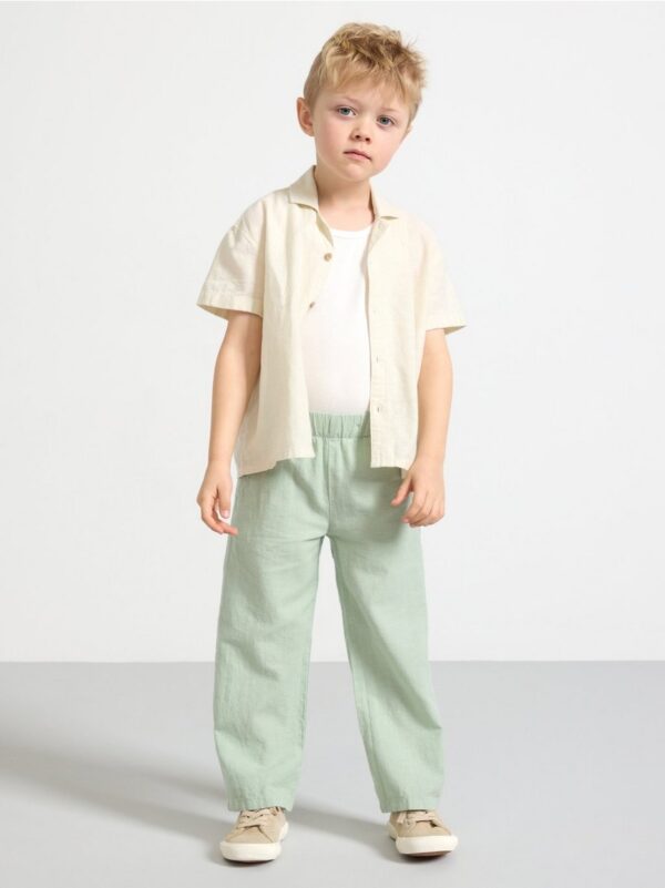 Trousers in linen blend - 8698174-2335