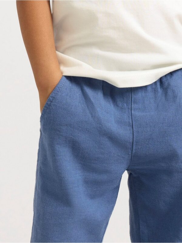 Trousers in linen blend - 8698174-9392