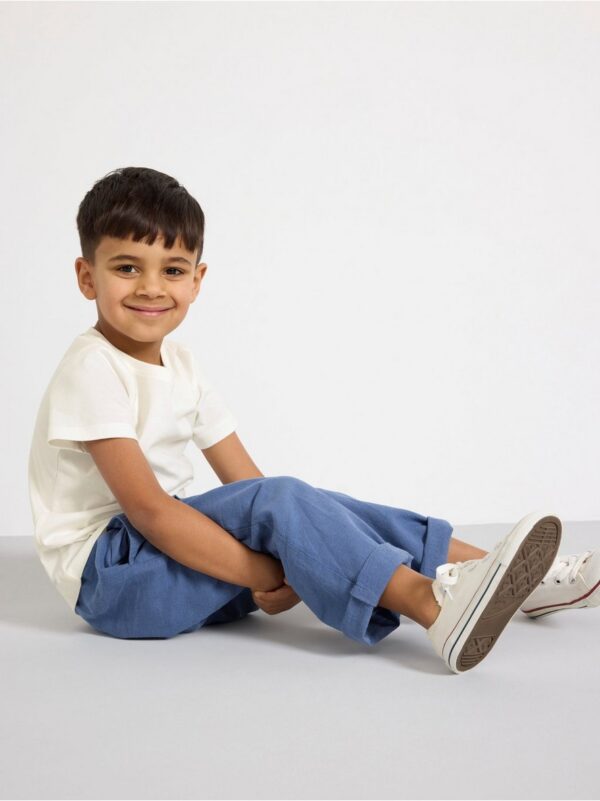 Trousers in linen blend - 8698174-9392