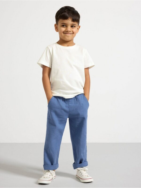 Trousers in linen blend - 8698174-9392