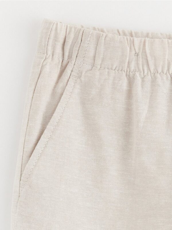 Trousers in linen blend - 8698174-9928