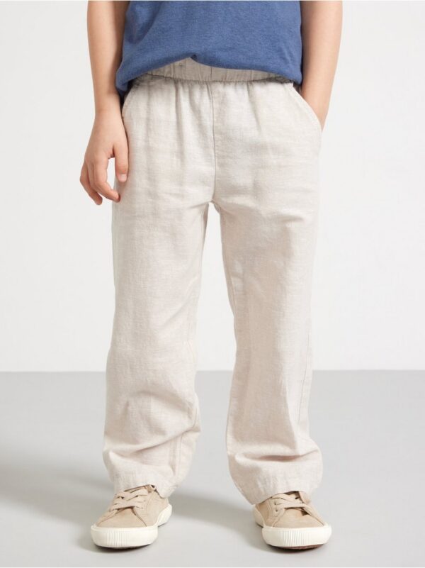 Trousers in linen blend - 8698174-9928