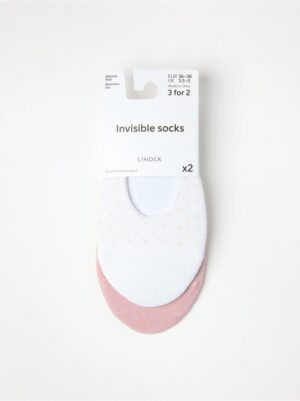 2-pack  invisible socks - 8725517-70