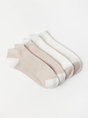 4-pack ribbed ankle socks - 8737440-9923