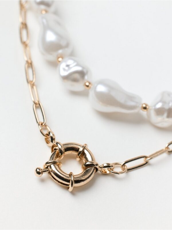 Necklace with pearls - 8747369-20