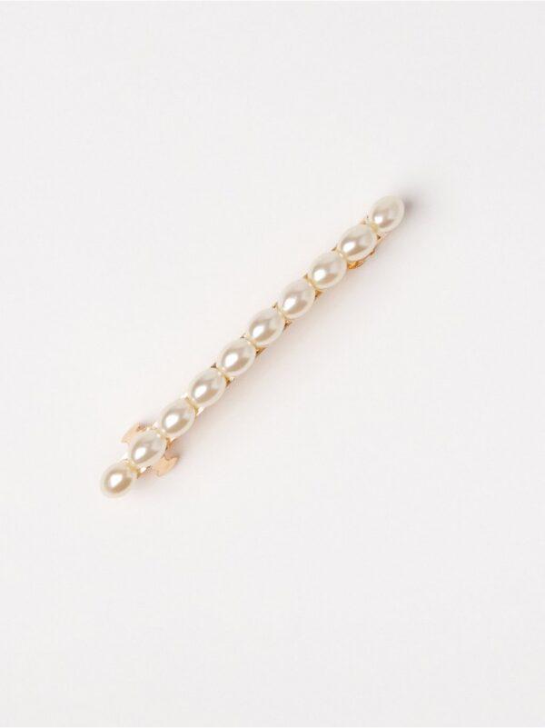 Hairclip with pearls - 8754975-300