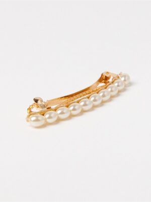 Hairclip with pearls - 8754975-300