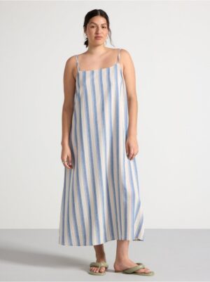Maxi dress in linen blend - 3000160-9614