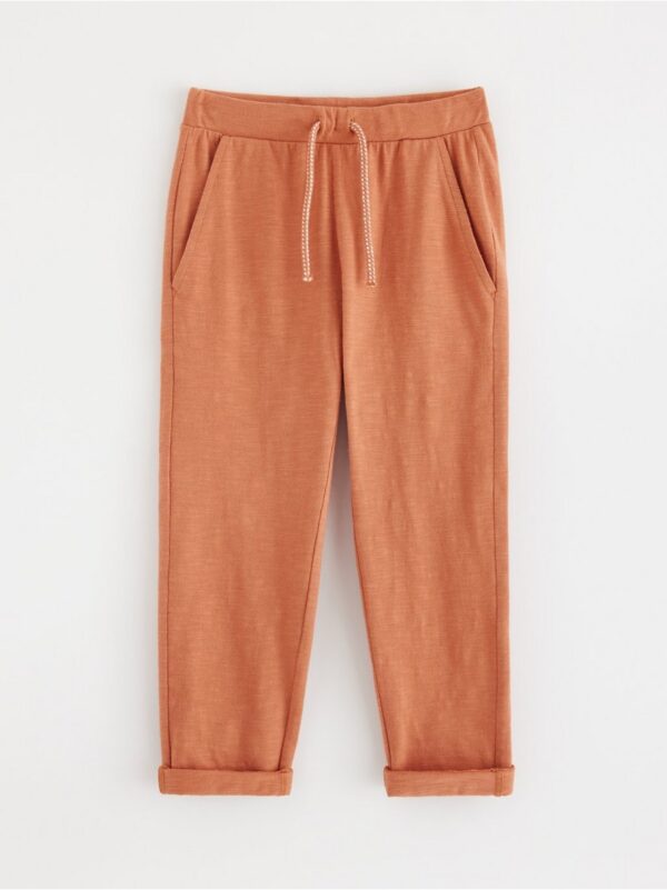 Joggers in slub jersey - 3000185-1672