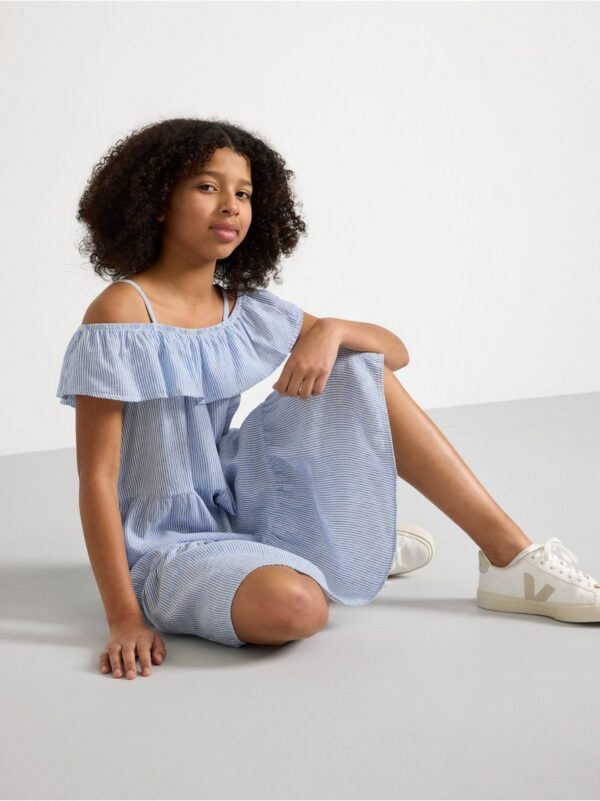 Dress in linen blend - 3000540-7424