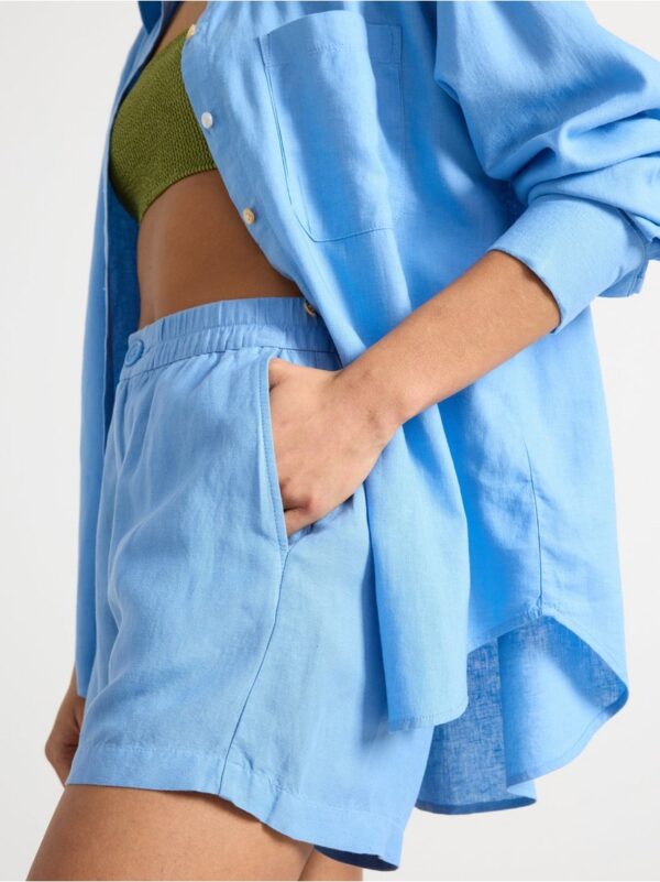 Shorts in linen blend - 3000772-7281