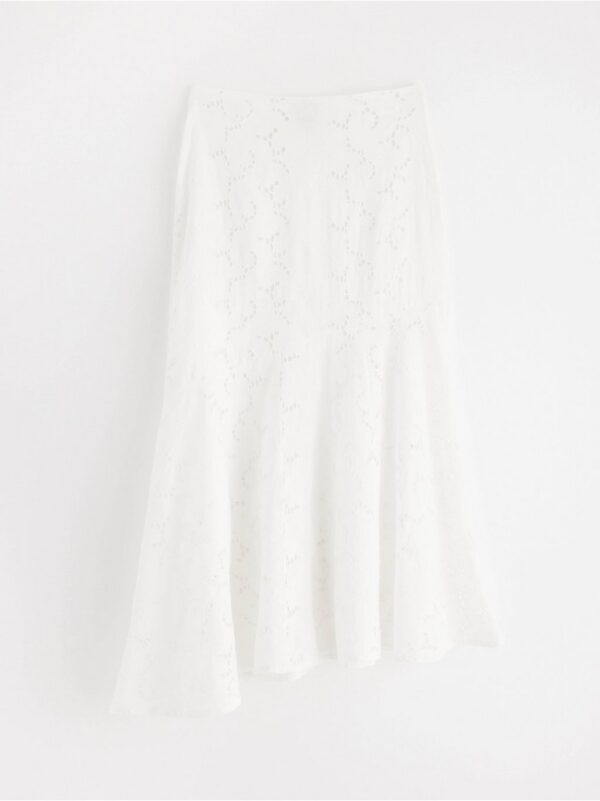 Broderi anglais midi skirt - 3000833-70