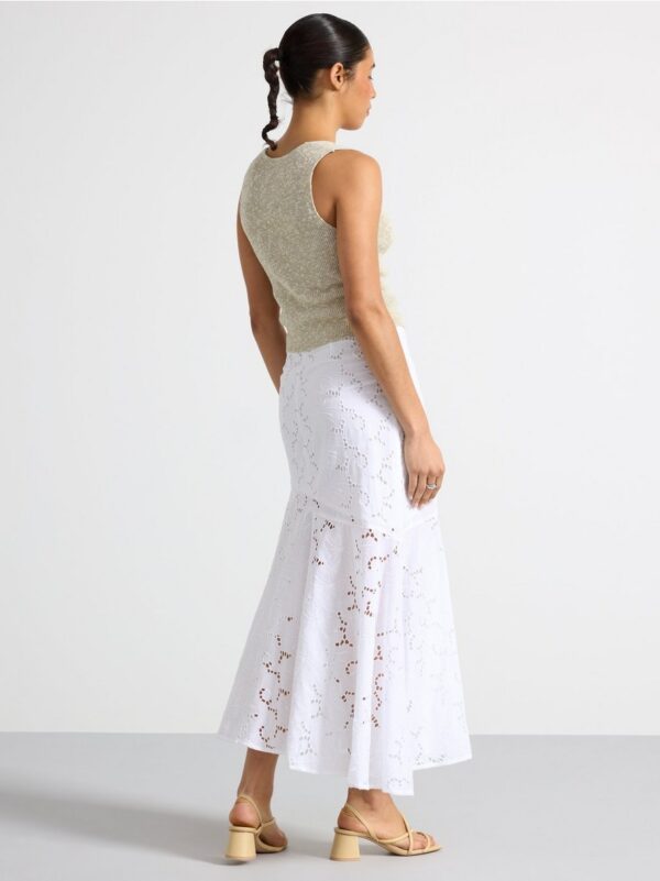 Broderi anglais midi skirt - 3000833-70