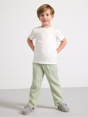 Trousers in crinkled cotton - 3000891-2335