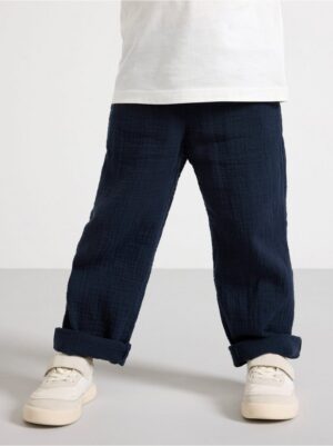 Trousers in crinkled cotton - 3000891-2521