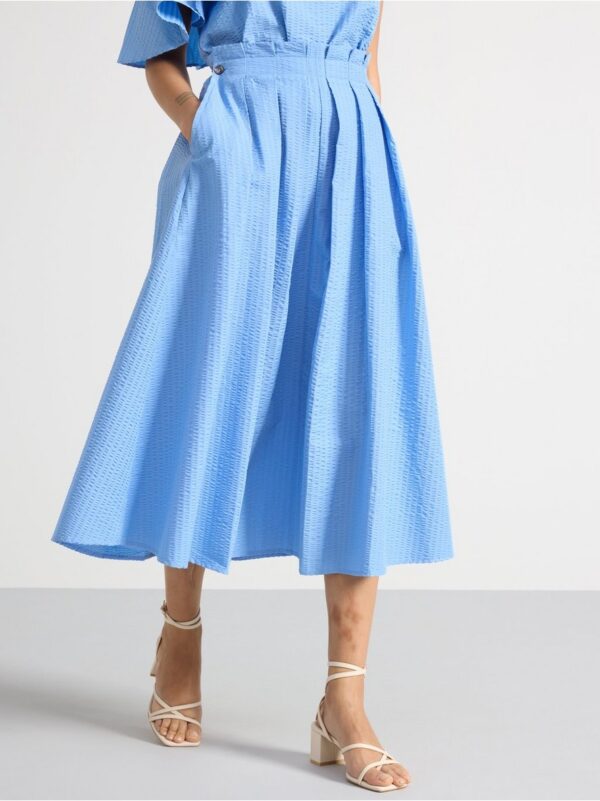 Voluminous midi skirt - 3000939-7281