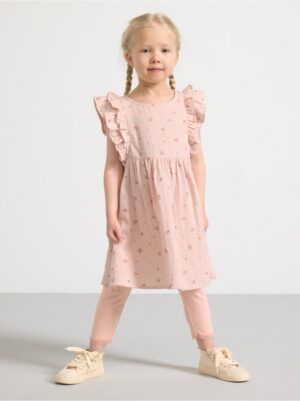 Crinkled dress with flounces - 3000954-6928