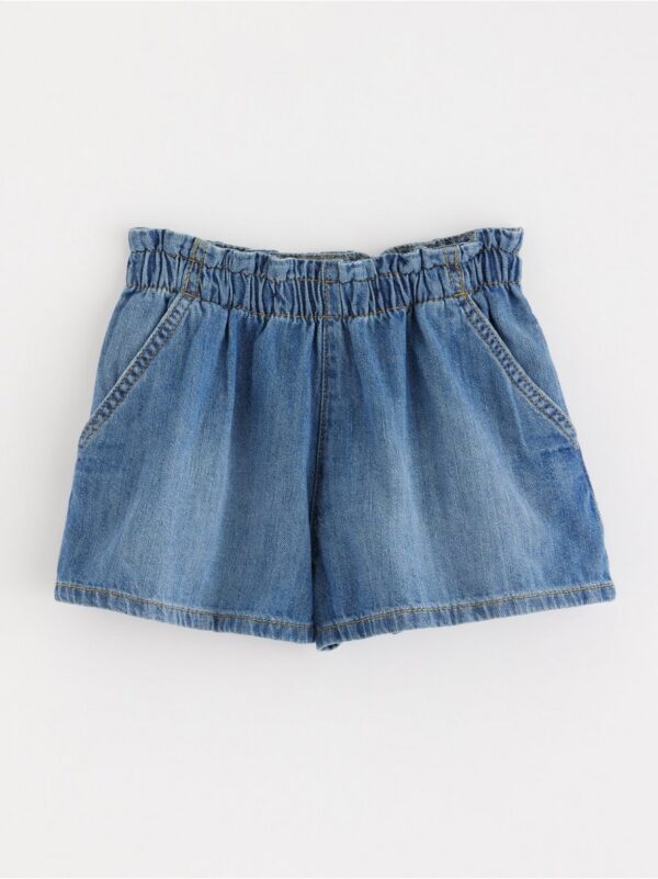 Wide denim shorts - 3000983-790