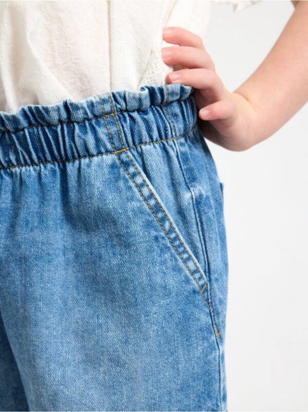Wide denim shorts - 3000983-790