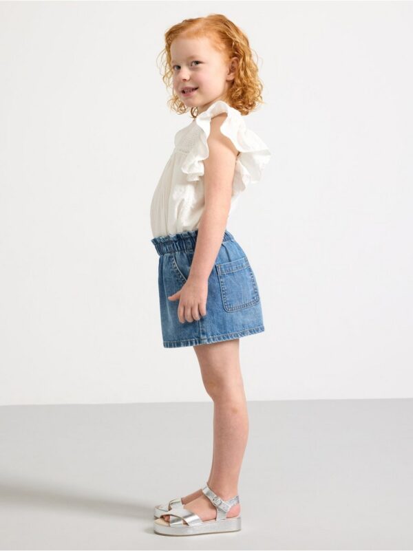 Wide denim shorts - 3000983-790