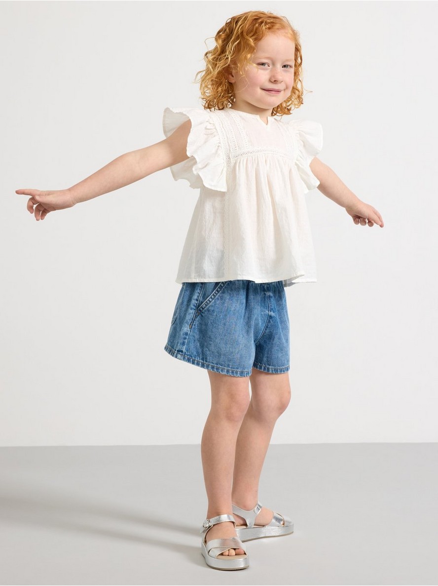 Sorts – Wide denim shorts