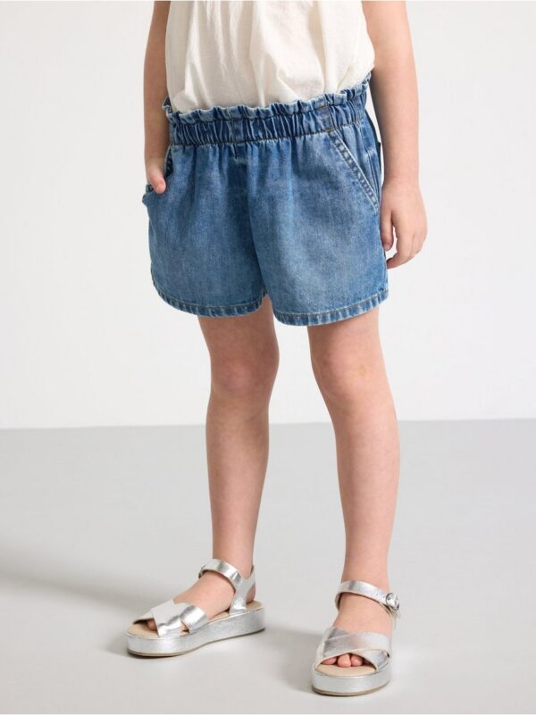 Wide denim shorts - 3000983-790