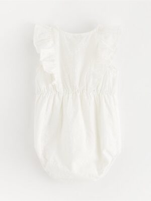 Romper with broderie anglaise - 3001019-325