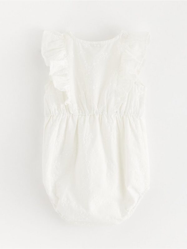 Romper with broderie anglaise - 3001019-325