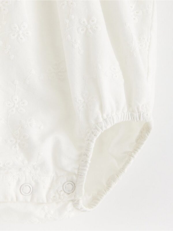 Romper with broderie anglaise - 3001019-325