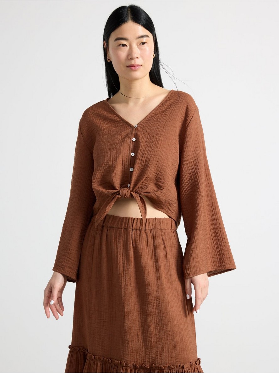 Bluza – Blouse with tie knot detail