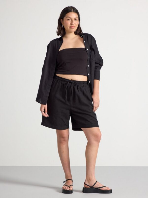 Shorts in linen blend - 3001055-80