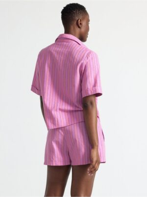 Short-sleeved shirt in linen blend - 3001253-7539
