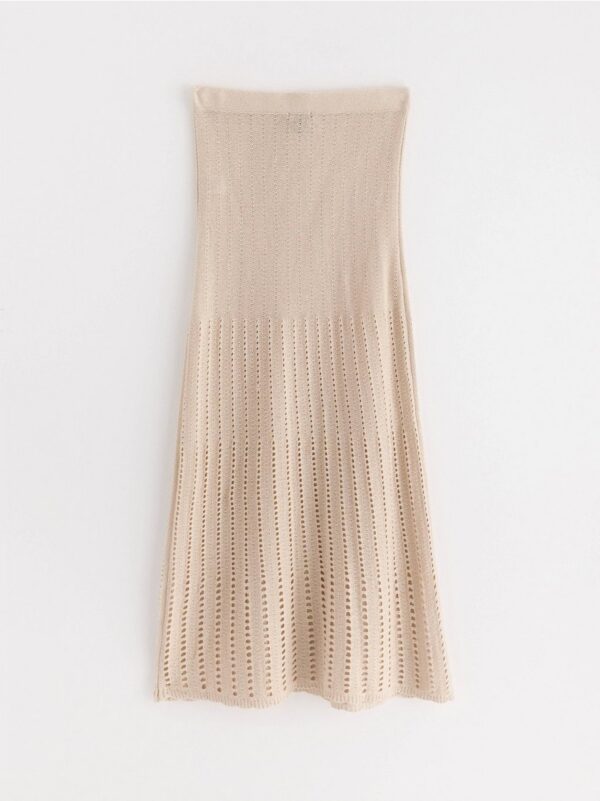 Pattern knit maxi skirt - 3001261-7403