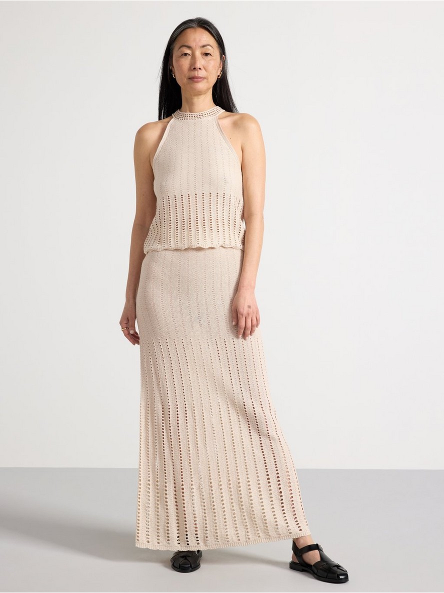 Suknja – Pattern knit maxi skirt