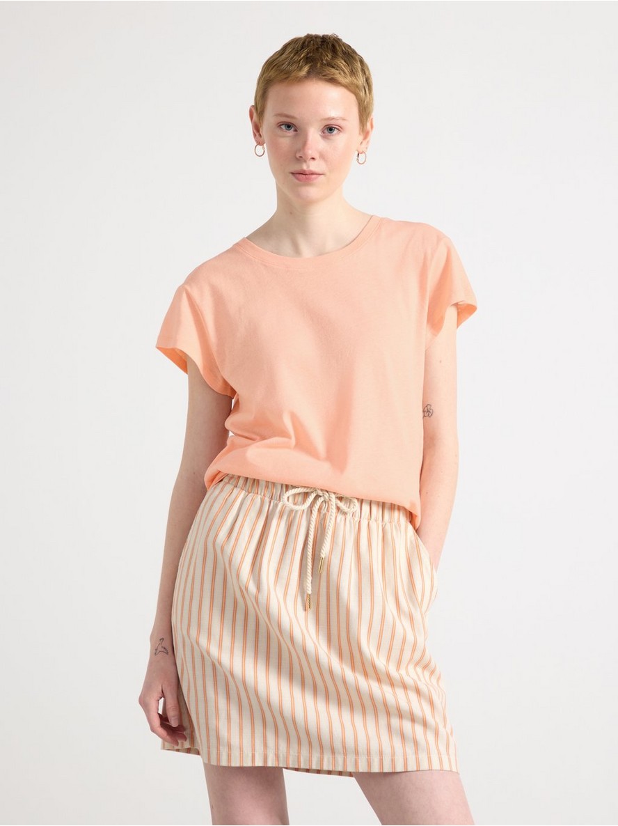Majica – Short sleeve top in linen blend