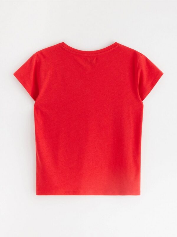 Short sleeve top in linen blend - 3001407-7855