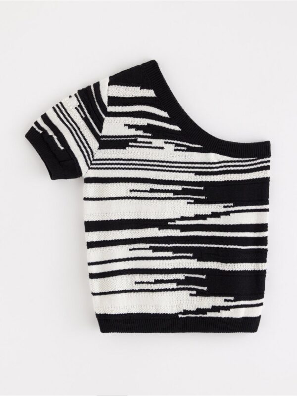 One-shoulder top - 3002355-80