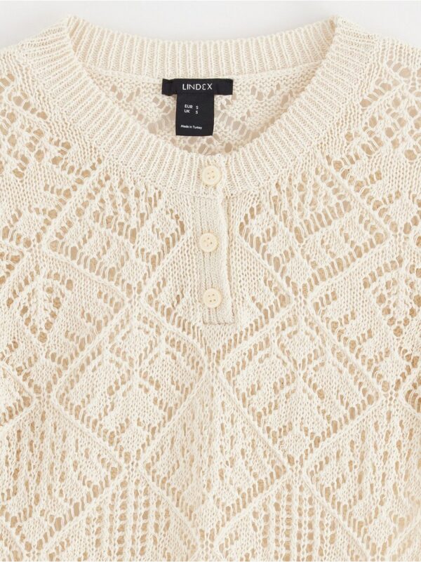 Hole-knit top - 3002578-2659