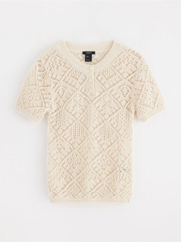 Hole-knit top - 3002578-2659