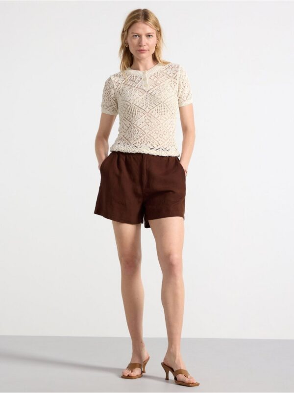 Hole-knit top - 3002578-2659