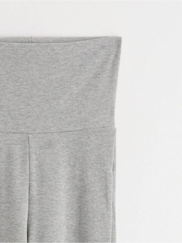 Ribbed flared trousers - 3003044-9803
